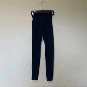 Beyond Yoga  full length high rise navy leggings